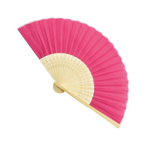 Abanico de Bambú con Estampado Fu