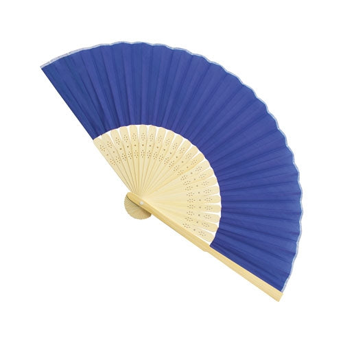 Abanico De Bambu Azul