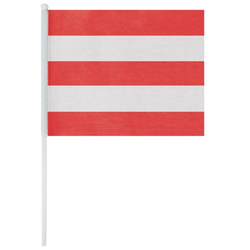 Banderín Blanco Rojo (lote de 50)