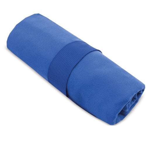 Toalla Microfibra Gym Azul Secado Rápido