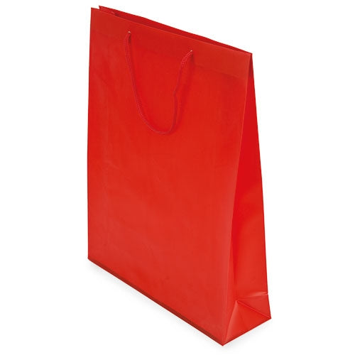 Sac cadeau en PVC rouge