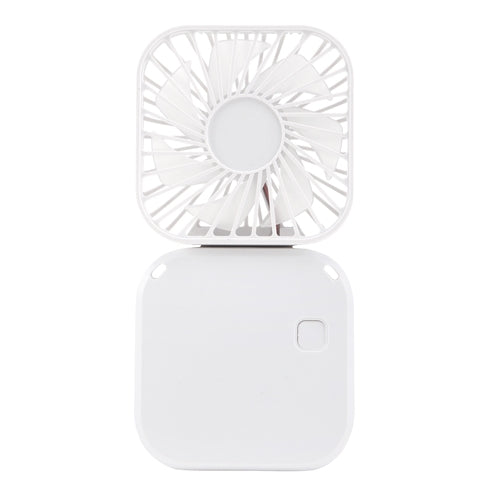 Weißer, zusammenklappbarer, tragbarer Ventilator