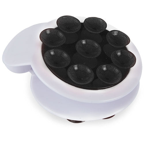 Soporte móvil ventosa negro compacto