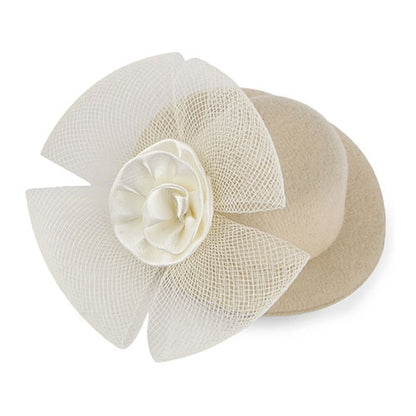 Tocado Mini Victoria Crudo Crema