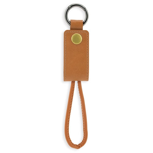Porte-clés Duo Connector marron