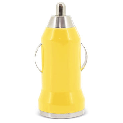 Chargeur de voiture USB jaune
