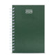 Agenda de Anillas Metalizada Verde