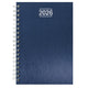 Agenda Anilla Metalizada Azul