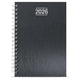 Agenda de Anillas Metalizada Plomo