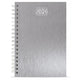 Agenda de Anillas Metalizada Plata