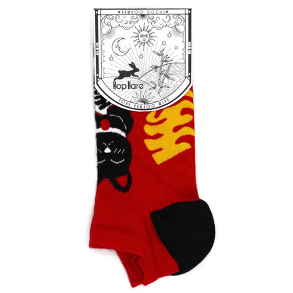 Chaussettes basses en bambou Hop Hare M/L (41-46) - Lucky Cat -