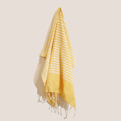 Couverture Pario - 100x180 cm - Jaune soleil