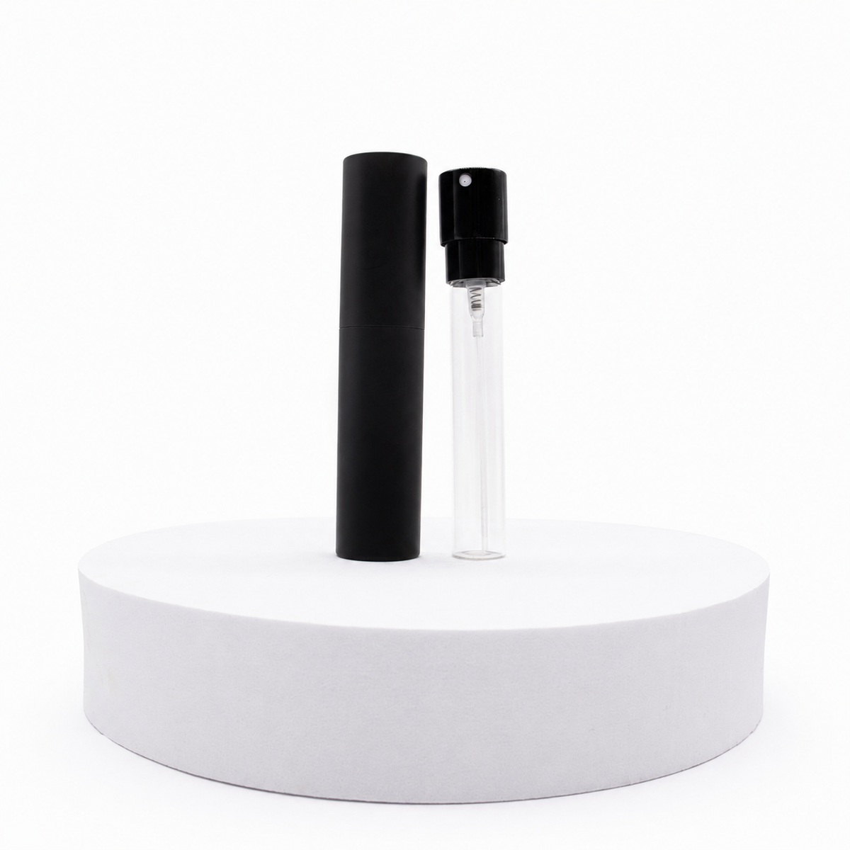 Botella giratoria de perfume - 10 ml - Negro