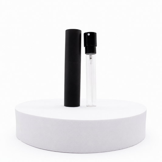 Botella giratoria de perfume - 10 ml - Negro