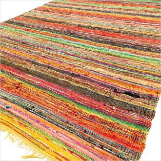Alfombra Trapo Lujo Amarillo 154x90cm
