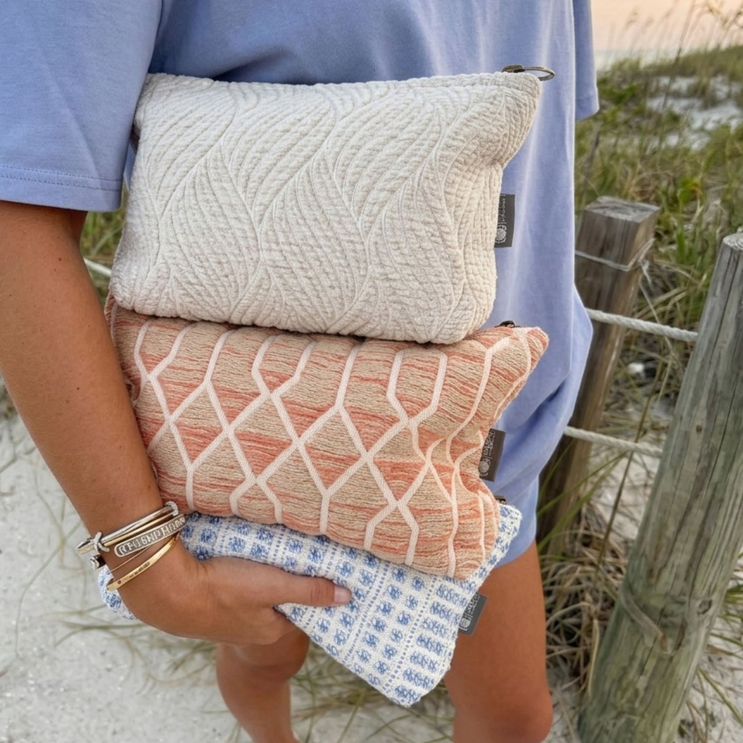 Neceser Nomad Sari Indian Jacquard - Rose Lattice
