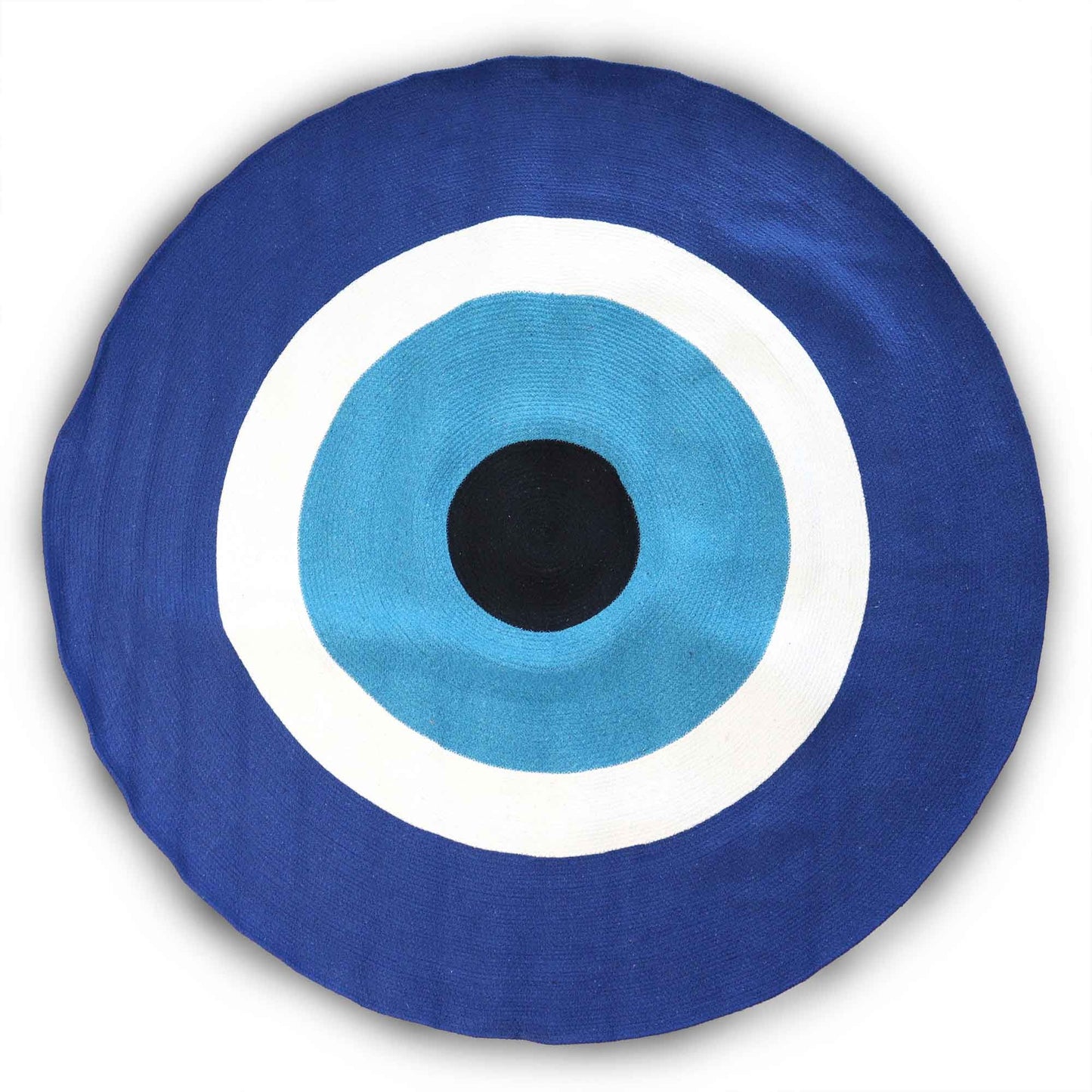Tapis anti-mauvais œil en corde de coton, 150 cm