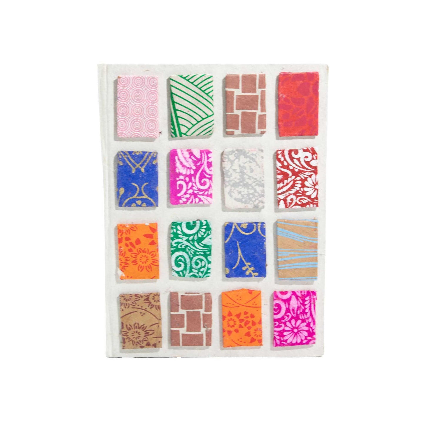 Lokta Notizbuch Mini Tiles – Mittel (15x12 cm) – 45 Blätter – Natur