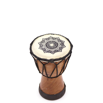 Djembé fait main avec plateau large - 15 cm