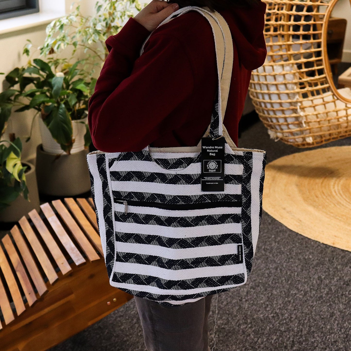 Bolsos Jacquard Naturales – Atlas Nómada – Bolso Musa Viajera