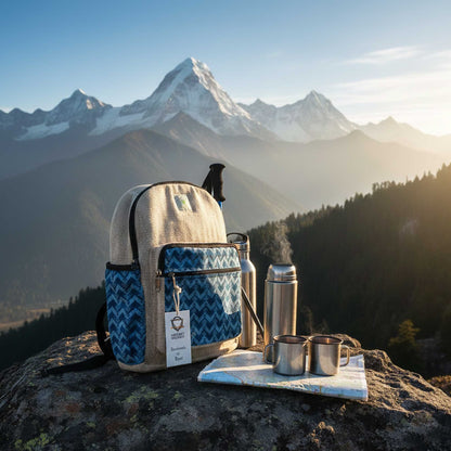 Großer Kathmandu Rucksack - Dhaka Design (39x28x13 cm)