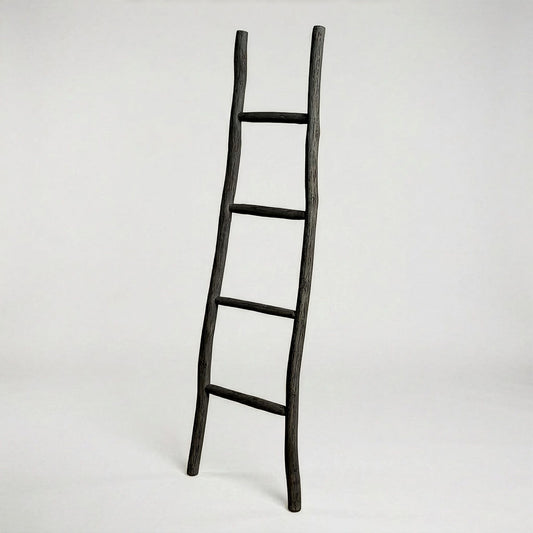 Gran escalera de madera Kemu - 1,5 m - Negro - Estilo japonés