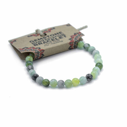 Bracelet de Manifestation en Pierre Olive Jade