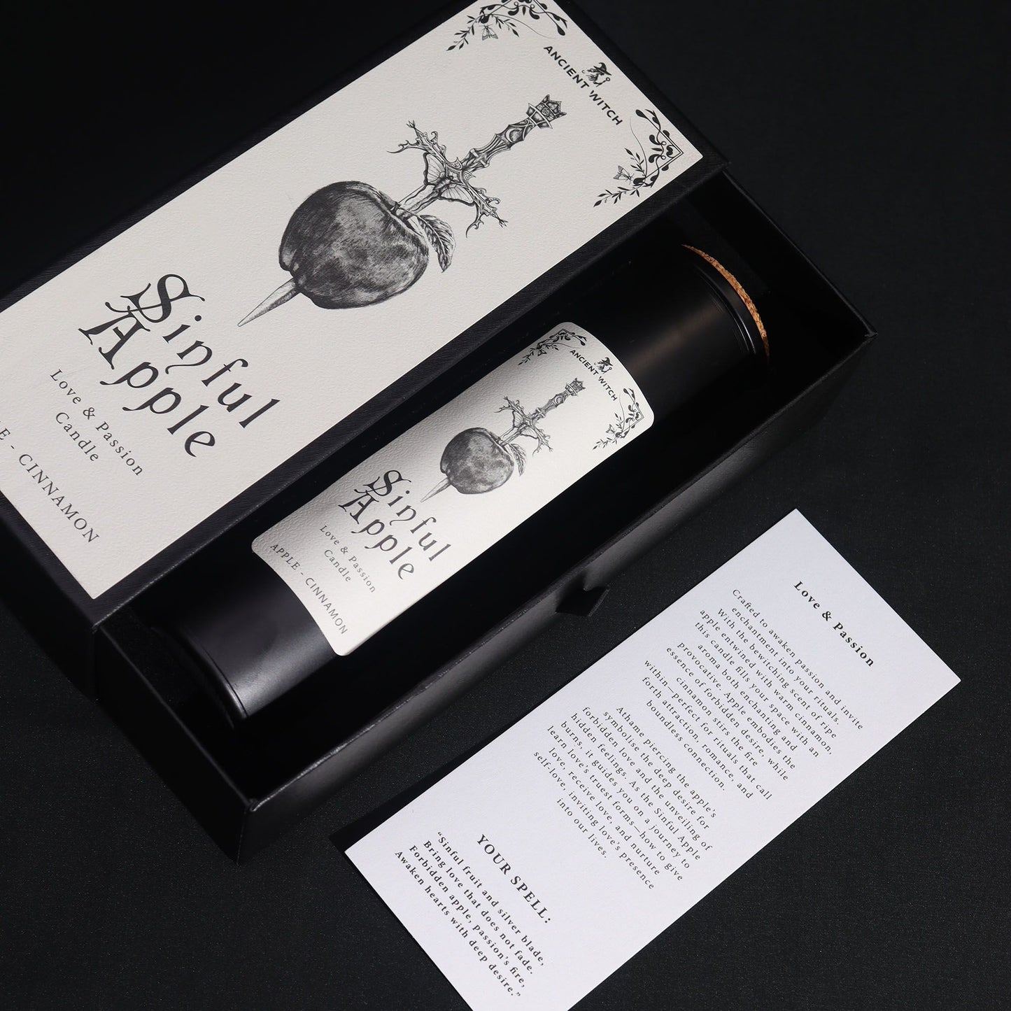 Bougies purificatrices des sorcières anciennes - Pomme pécheresse