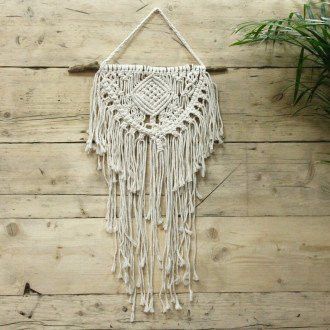 Tapiz Macramé Hogar y Corazón
