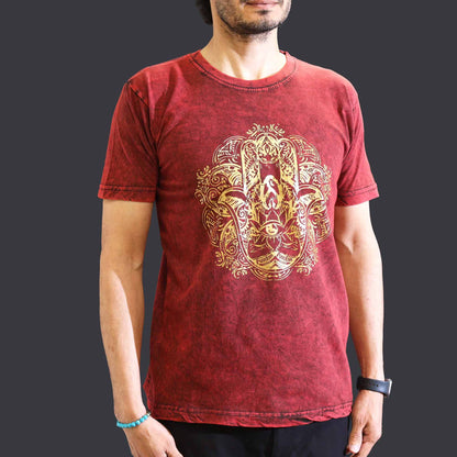 T-shirt Nomad Sari petit modèle - Hamsa - Bordeaux