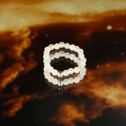 Geister-Nymphen-Edelsteinring-Set – Liebe und Feuer