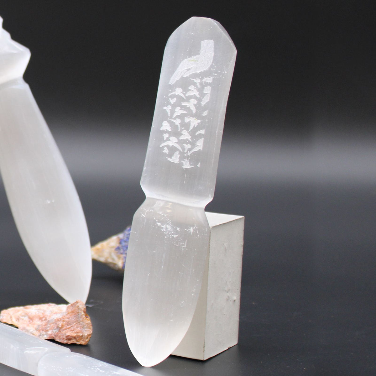Selenite Ritual Knife: Cord Release Edition
