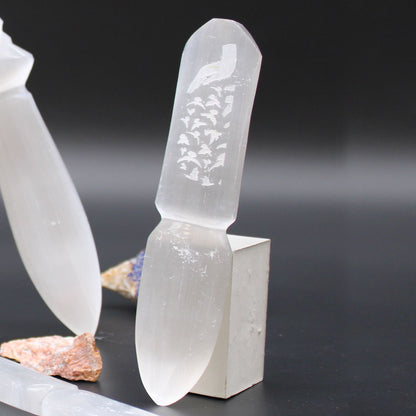 Selenite Ritual Knife: Cord Release Edition