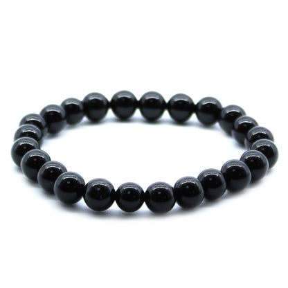 Brazalete de Energía Ágata Negra 8mm