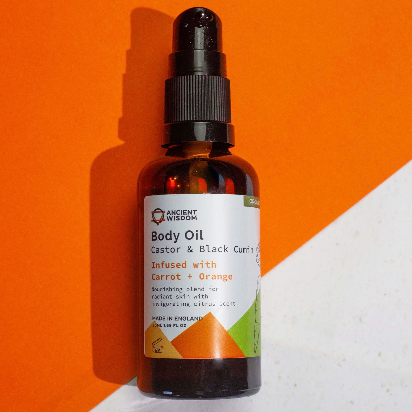 Organic Body Oil 50ml - Carrot and Orange
