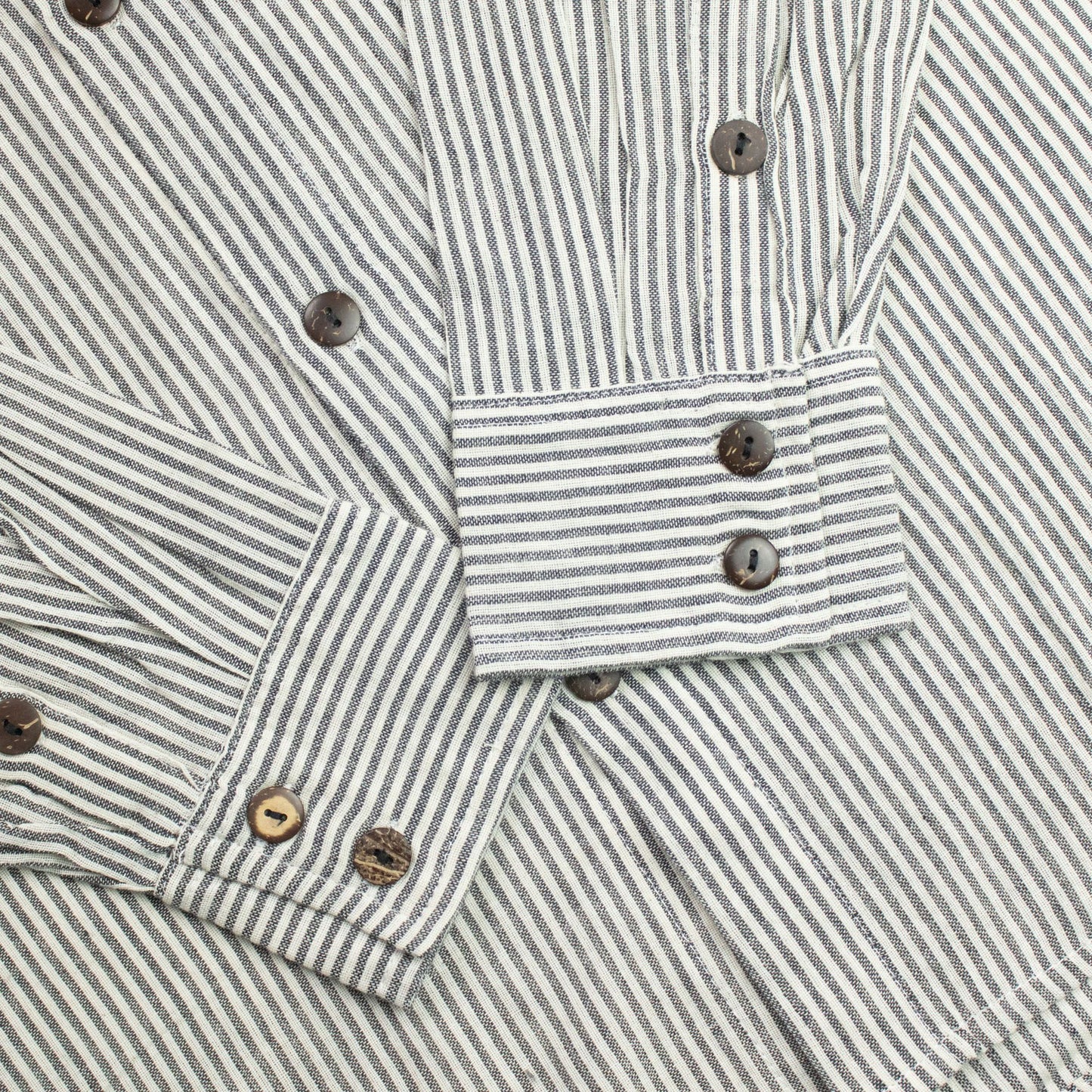 Nomad Sari Grandad Shirt - Piedra Gris - Mediano