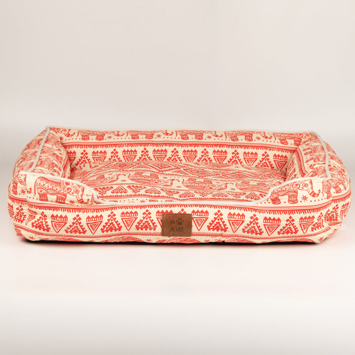 PAW Bed – Lucky Elephant – Rojo – 60 × 50 × 14cm