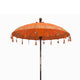 Bali Terrassenschirm - Baumwolle - Orange Dekor - 1,5m