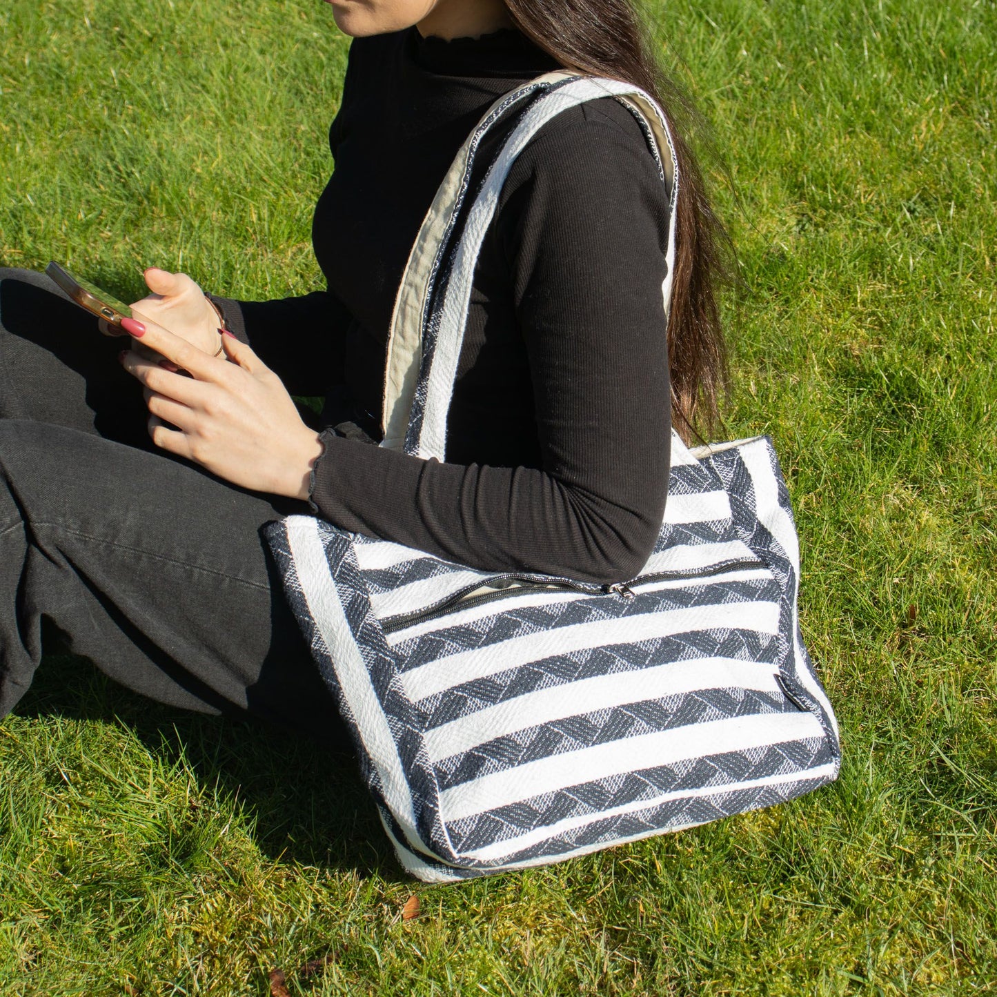 Sacs en jacquard naturel – Nomad Atlas – Sac de voyage Muse