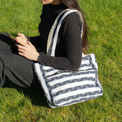 Sacs en jacquard naturel – Nomad Atlas – Sac de voyage Muse