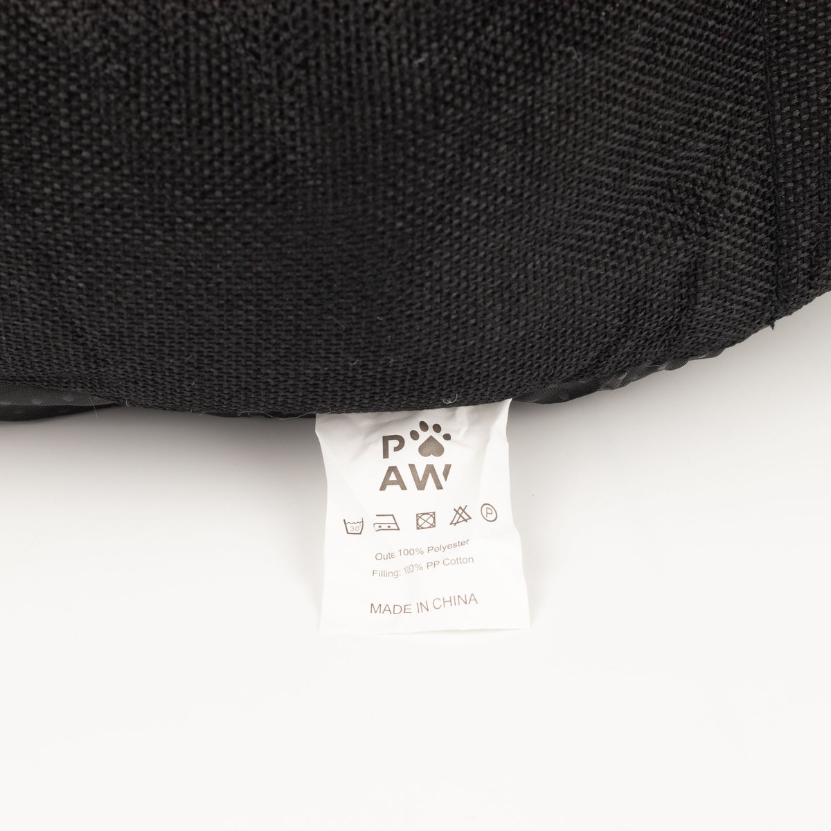 PAW Bed – Gran Corona Real – Negro y Gris – 50 × 50 × 26cm
