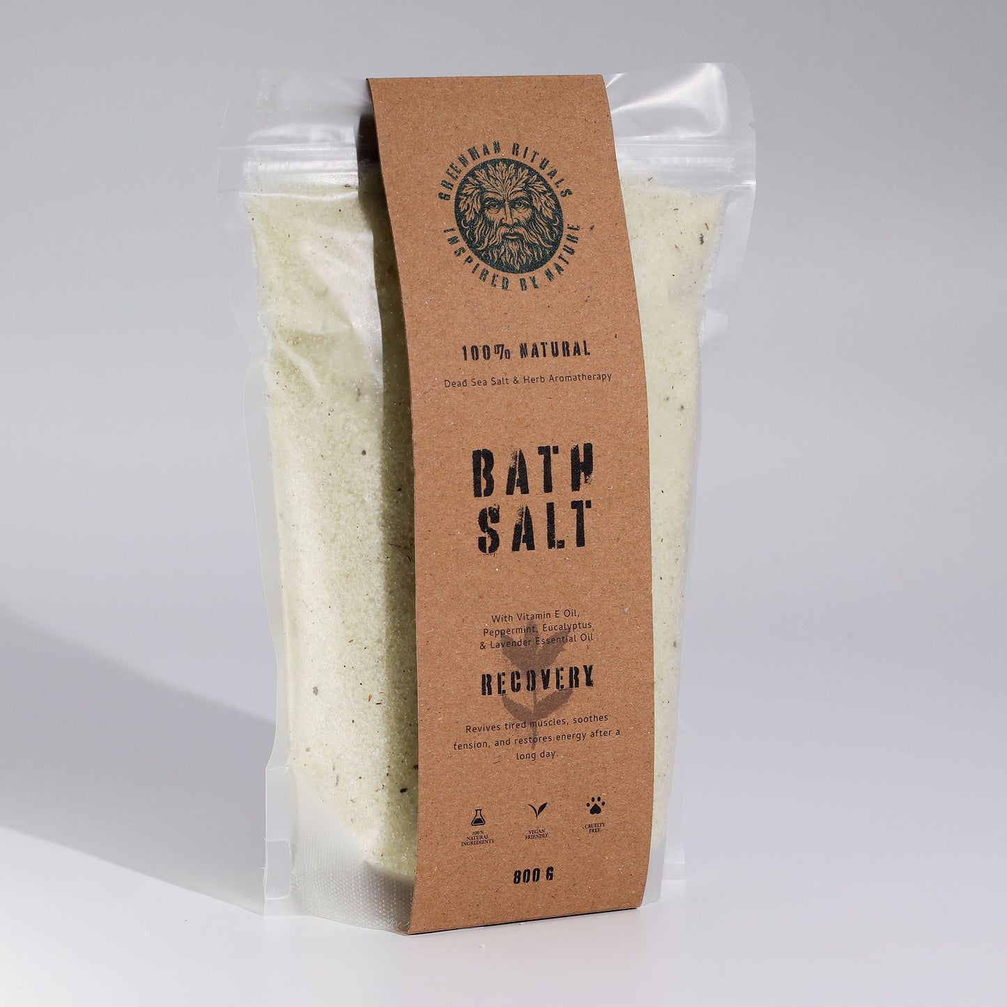 Sels d'Epsom mentholés pour aromathérapie Greenman Rituals – Récupération