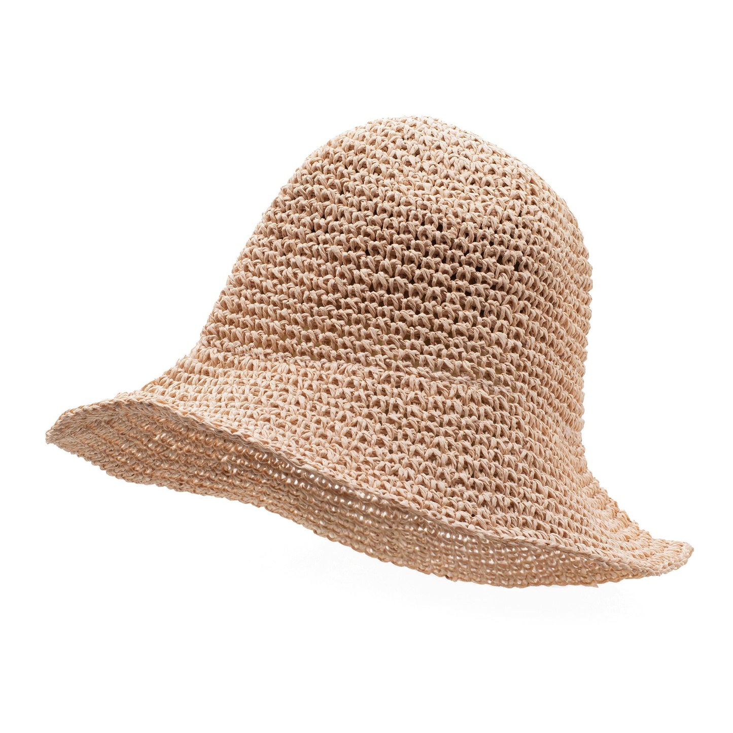 Nomad Sari Chapeau de paille à large bord - Rose Poudré