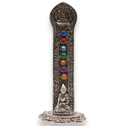 Porte-encens Bouddha Tour 7 Chakras 16x6x7cm