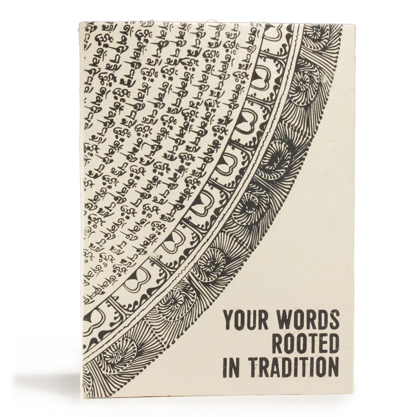 Großes Lokta-Notizbuch – Ihre Worte – inklusive Lesezeichen