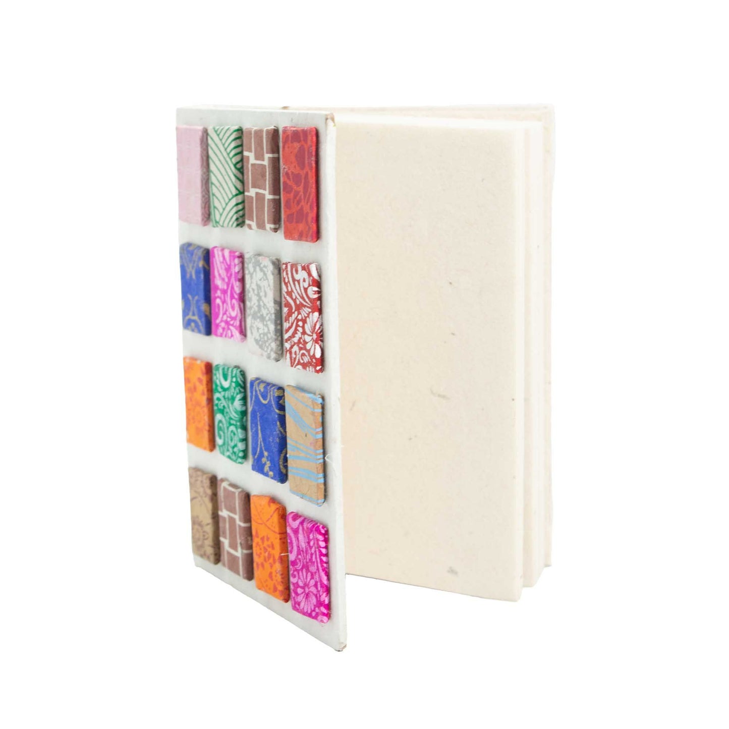 Lokta Notizbuch Mini Tiles – Mittel (15x12 cm) – 45 Blätter – Natur