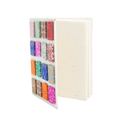 Lokta Notizbuch Mini Tiles – Mittel (15x12 cm) – 45 Blätter – Natur