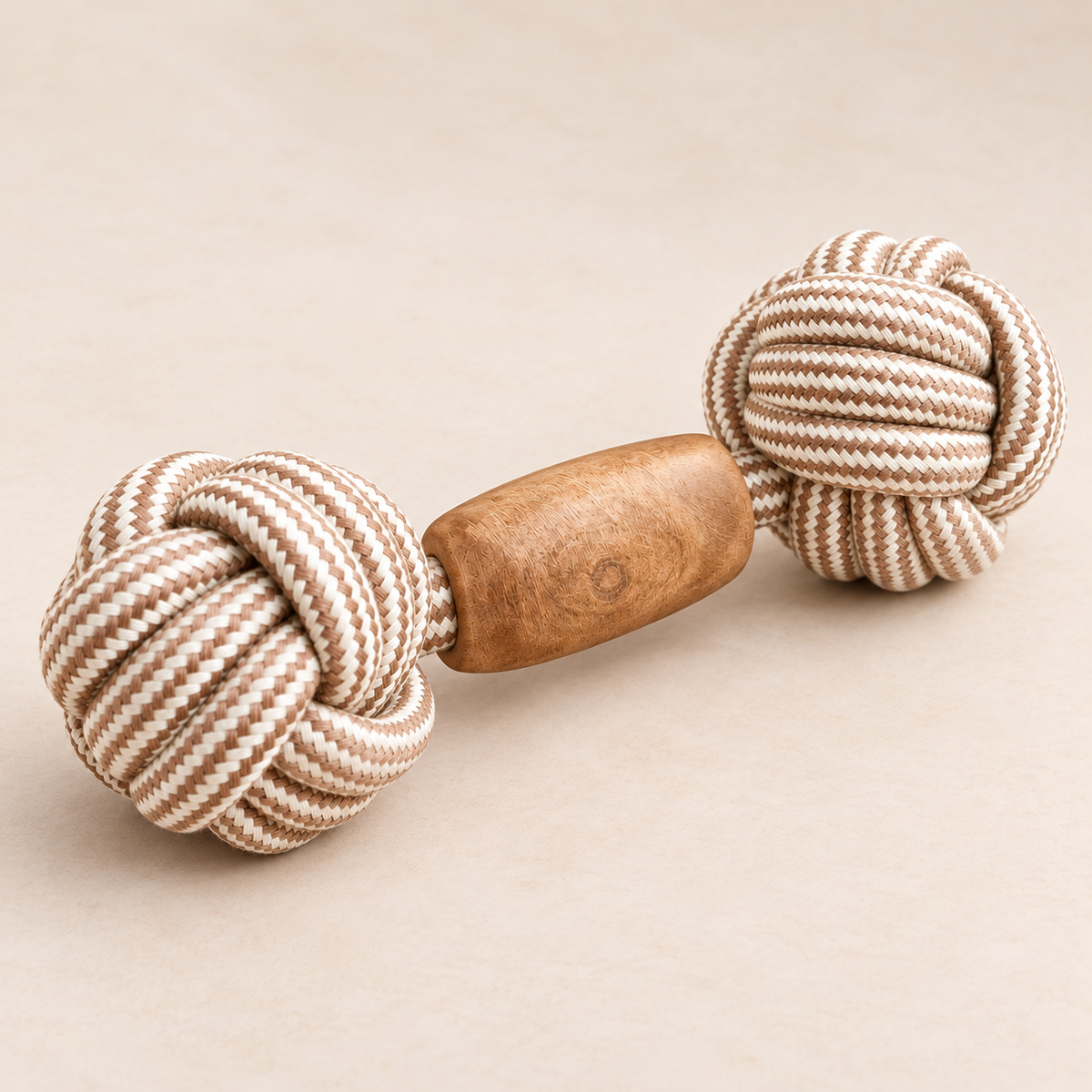 Juguetes PAW para mascotas – Mordedor de madera de café Double Trouble Tug