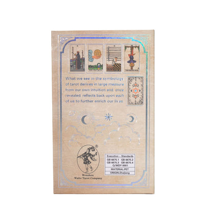 Juego de cartas de Tarot Waite con lámina de plata - con folleto