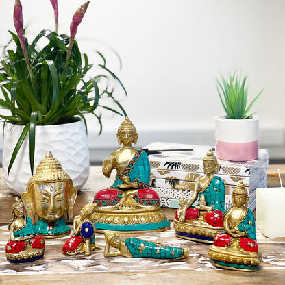 Figura de Buda de Latón - Bendición - 15cm
